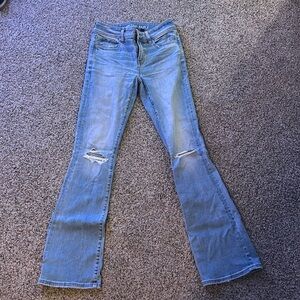 American Eagle Kickboot Stretch Jeans with Rips